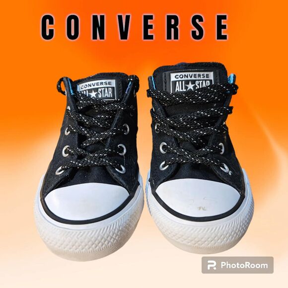 Girl's Converse Chuck Taylor‎ ALL Star Size 1 Black - Picture 1 of 7